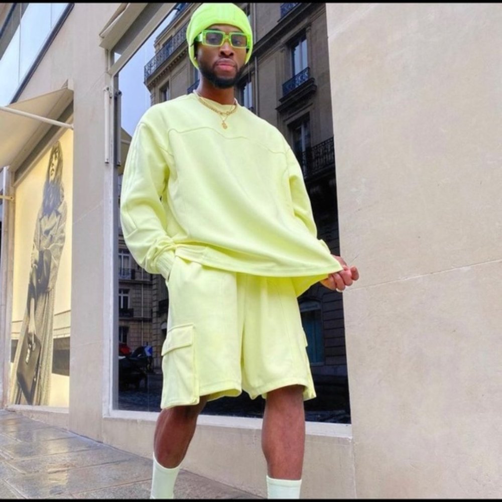 SOLD OUT Adidas x Ivy Park 4All  Yellow Crew Neck Sweatshirt, Size XL